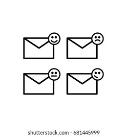 Mail smile - Vector icon