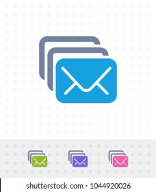 Mail Stack - Tap Duo Icons. A professional, pixel aligned icon.