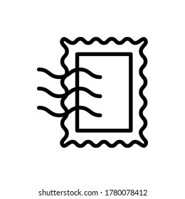 Mail, Stamp Icon Logo Vector Isolated. Email And Business Icon Set. Editable Stroke And Pixel Perfect.