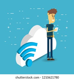 mail storage cartoon