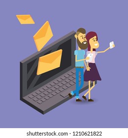 mail storage cartoon