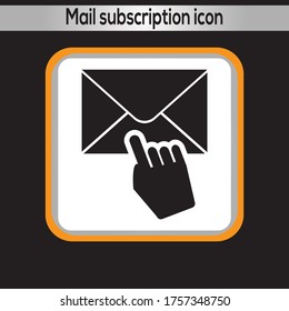 Mail-Abonnement-Symbol Vektorgrafik 