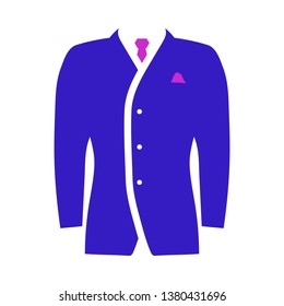 Mail Suit Icon. Flat Color Design. Vector Illustration.
