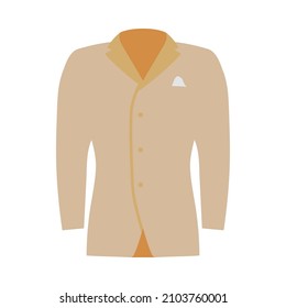 Mail Suit Icon. Flat Color Design. Vector Illustration.