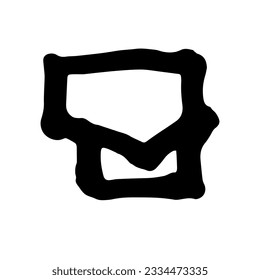 Mail symbol hand drawing doodle vector