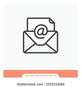 Mail symbol Icon Vector Illustration