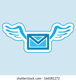 Mail symbol icon vector  illustration.