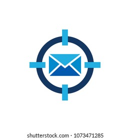 Mail Target Logo Icon Design