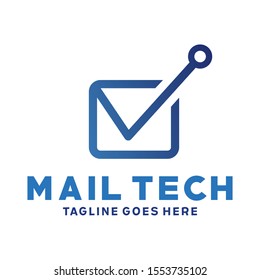 Mail Tech Logo Design Inspiration For Business And Company