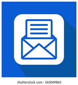 Mail with text vector icon