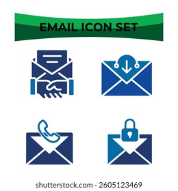 Mail thin line icon set. email, E-mail, and envelope icon. Containing send, receive, read, inbox, message,email line icon  

