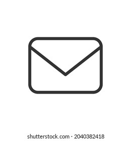 Mail thin line icon. Symbol in trendy outline style. Premium design for web and apps. Perfect for UI. 