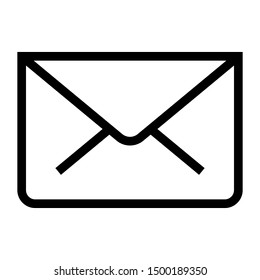mail thin line vector icon