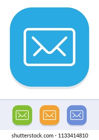 Mail - Tile Stroke Icons. A simple vector icon.