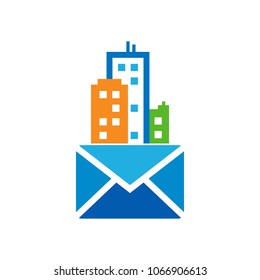 Mail Town Logo Icon Design