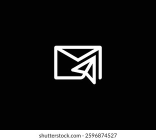 mail tracker simple clean logo design