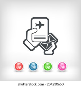 Mail with travel document