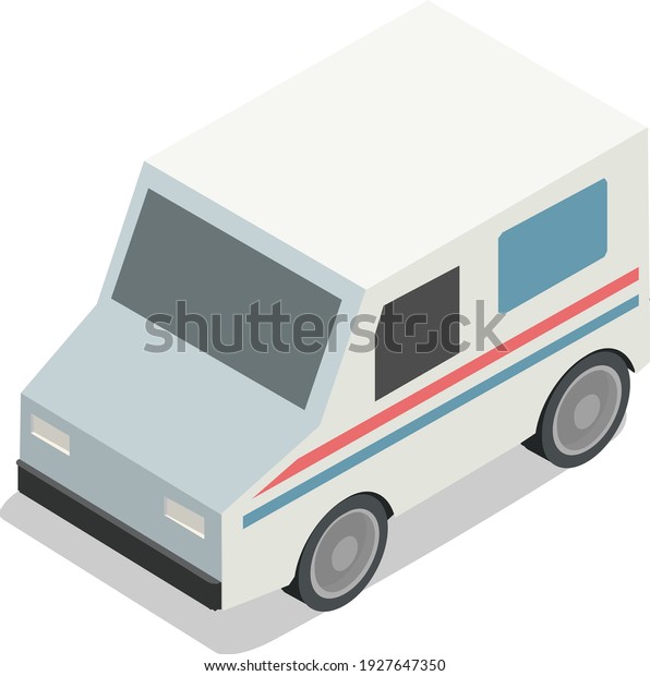 Mail Truck - Editable\
vector