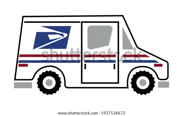 Mail Truck Vector And Clip Art
