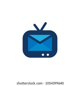 Mail Tv Logo Icon Design
