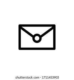 Mail User Interface Outline Icon Logo Vector Illustration
