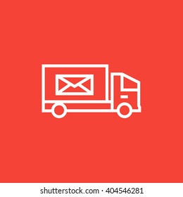 Mail van line icon.