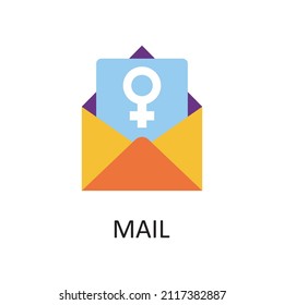Mail vector Flat Icon Design illustration. Home Improvements Symbol on White background EPS 10 File
