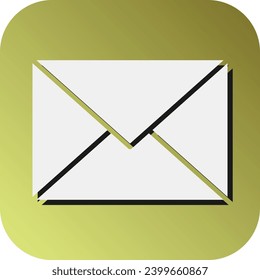 Mail Vector Glyph Gradient Background Icon For Personal And Commercial Use.
