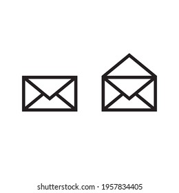 Mail vector icon for apps and web sites