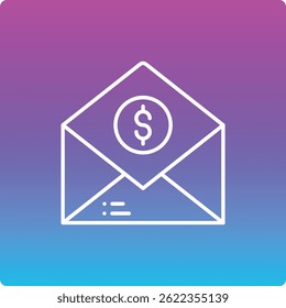 Ícone de vetor de e-mail. Pode ser usado para impressão, aplicativos móveis e da Web.