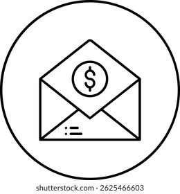 Ícone de vetor de e-mail. Pode ser usado para impressão, aplicativos móveis e da Web.