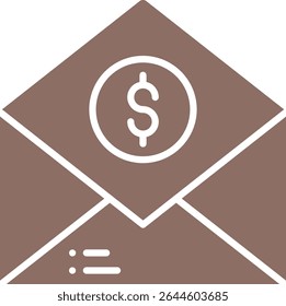 Ícone de vetor de e-mail. Pode ser usado para impressão, aplicativos móveis e da Web.