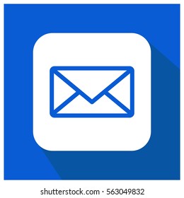Mail vector icon, cc symbol. Modern, simple flat vector illustration for web site or mobile app