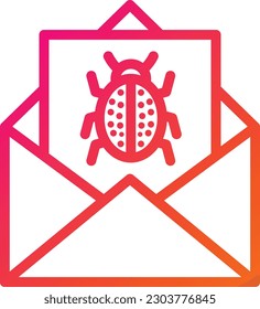 Ilustración de diseño de iconos del vector de correo