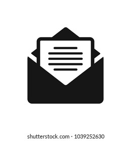 Mail vector icon. E-mail icon, Envelope illustration, message