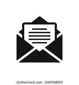 Mail vector icon. E-mail icon, Envelope illustration, message