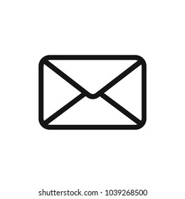 Mail vector icon. E-mail icon, Envelope illustration, message