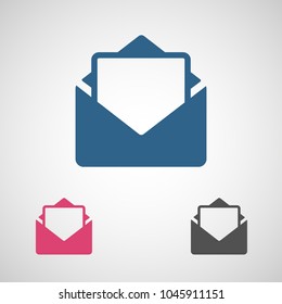 Mail vector icon. E-mail icon, Envelope illustration, message
