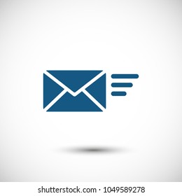 Mail vector icon. E-mail icon, Envelope illustration, message