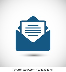 Mail vector icon. E-mail icon, Envelope illustration, message