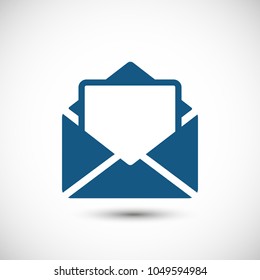Mail vector icon. E-mail icon, Envelope illustration, message
