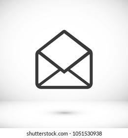 Mail vector icon. E-mail icon, Envelope illustration, message