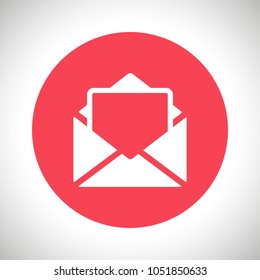 Mail vector icon. E-mail icon, Envelope illustration, message