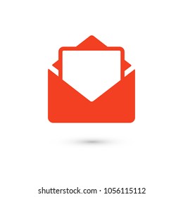 Mail vector icon. E-mail icon, Envelope illustration, message