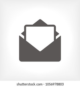 Mail vector icon. E-mail icon, Envelope illustration, message