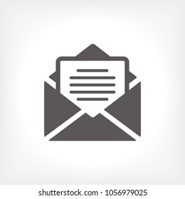 Mail vector icon. E-mail icon, Envelope illustration, message