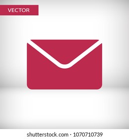 Mail vector icon. E-mail icon, Envelope illustration, message