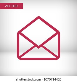 Mail vector icon. E-mail icon, Envelope illustration, message