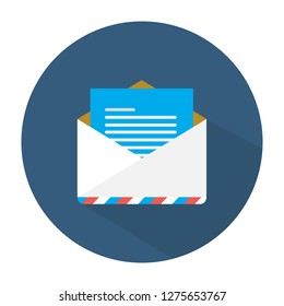 	
Mail vector icon. E-mail icon, Envelope illustration, Inbox E-mail icon, message. Flat vector illustration