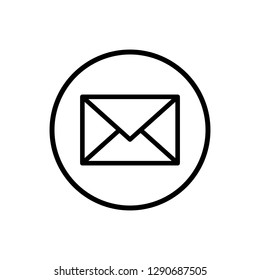 Mail vector icon. E-mail icon. Envelope illustration. Message